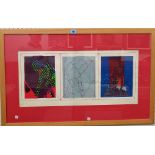 British School (20th century), 'Void', colour screenprint, indistinctly signed,