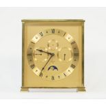 A Swiss brass "Looping" mantel clock,