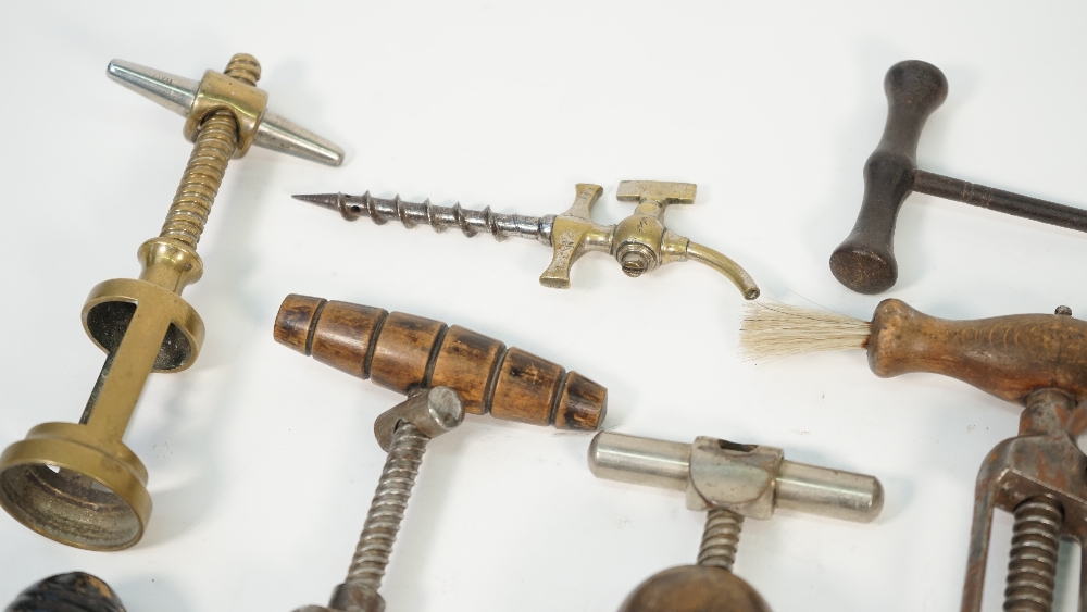 A German 'Ladies Legs' corkscrew, a champagne tap, - Image 5 of 5