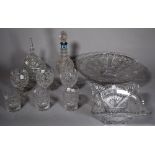 A quantity of mixed cut glass and crystal table wares, (qty).