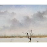 Jean Claude Chauray (1934-1996), Winter landscape, oil on canvas, signed, 36cm x 45cm.