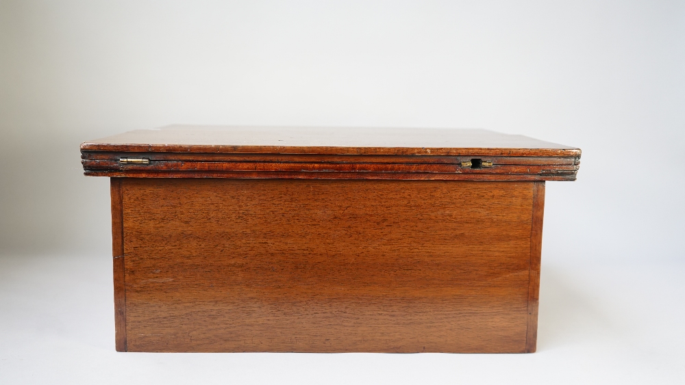 A late 19th century mahogany pop up writing slope/ stationery cabinet, with fitted interior, - Image 5 of 5