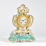 A Paris porcelain mantel clock Possibly Jacob Petit,