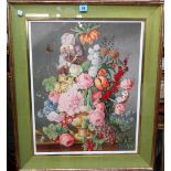 After Joseph Nigg, Floral Still Lives, a set of six chromolithographs, each approx 59cm x 47cm, (6).