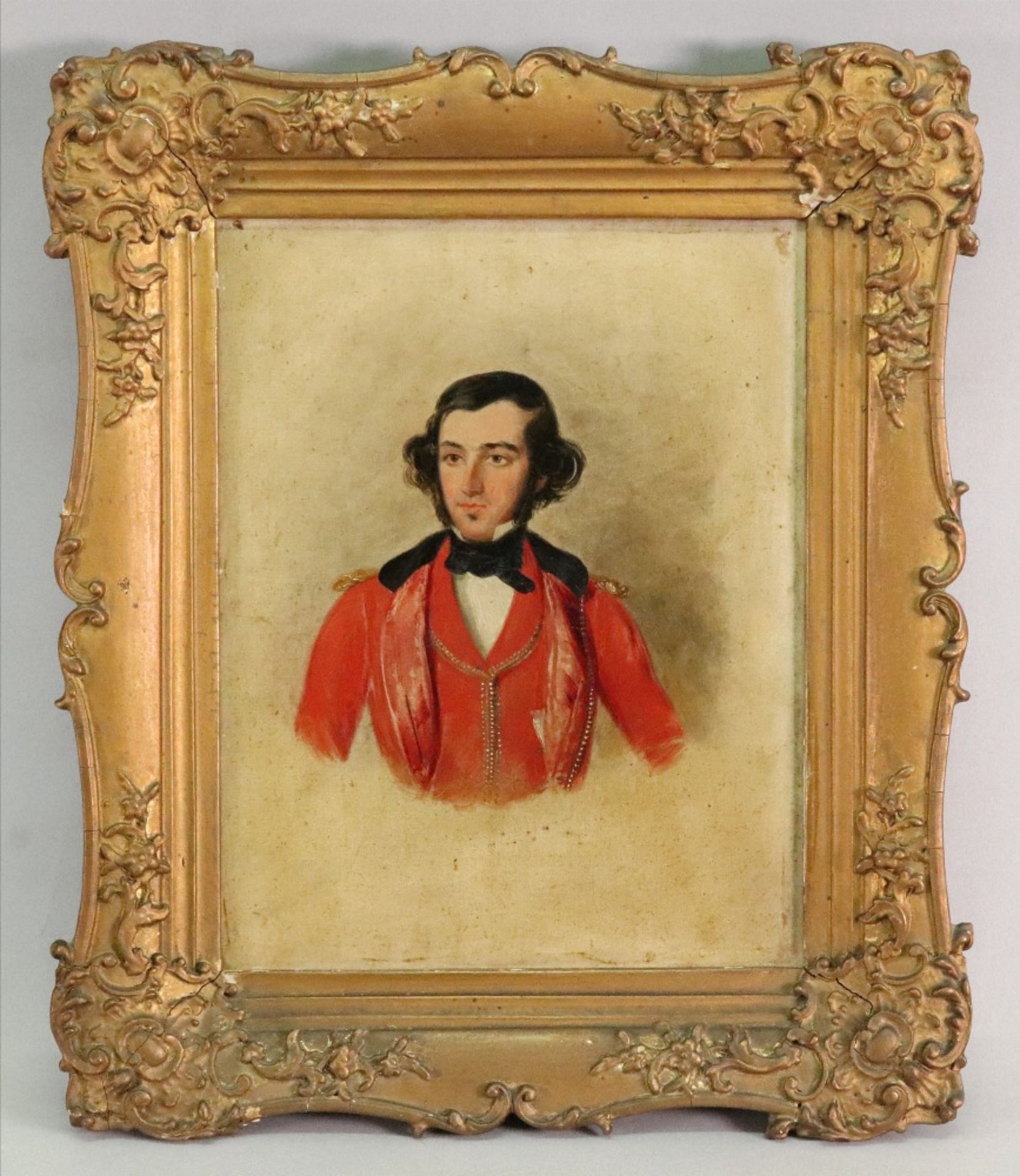 English School, first half 19th Century, Head and shoulder portrait of a member of the Yorke family, - Image 2 of 2
