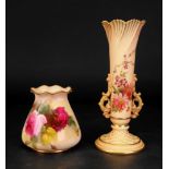 A small Royal Worcester vase, circa 1923,