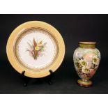 A Royal Doulton Lambeth Slaters Patent ovoid vase, late 19th century,