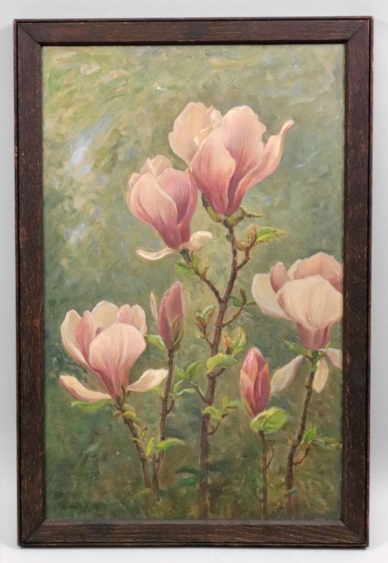 Frederick Golden Short (British, 1863-1936), Pink Flowers, - Image 2 of 2