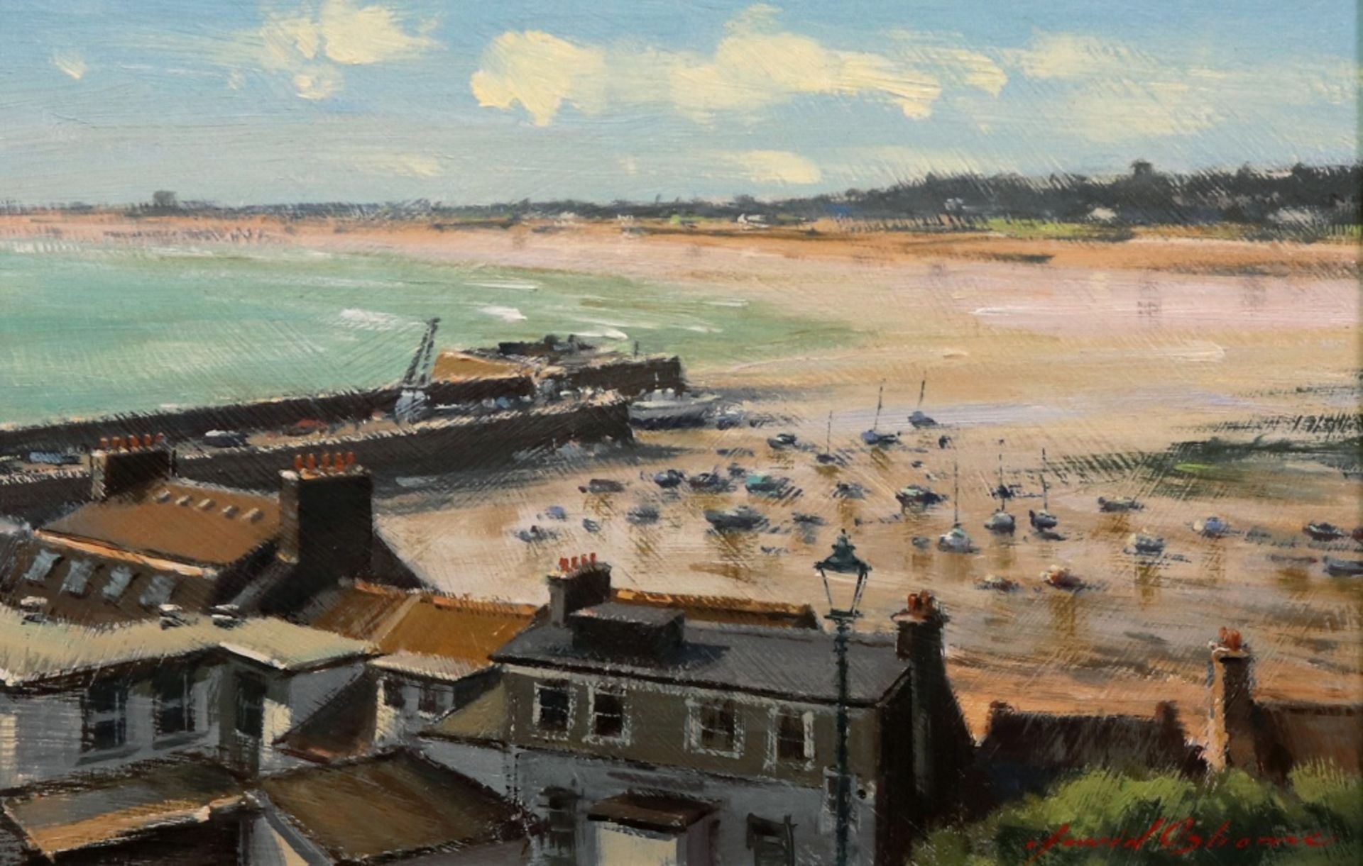 David Osborne (British, 20th Century), Gorey, Jersey,