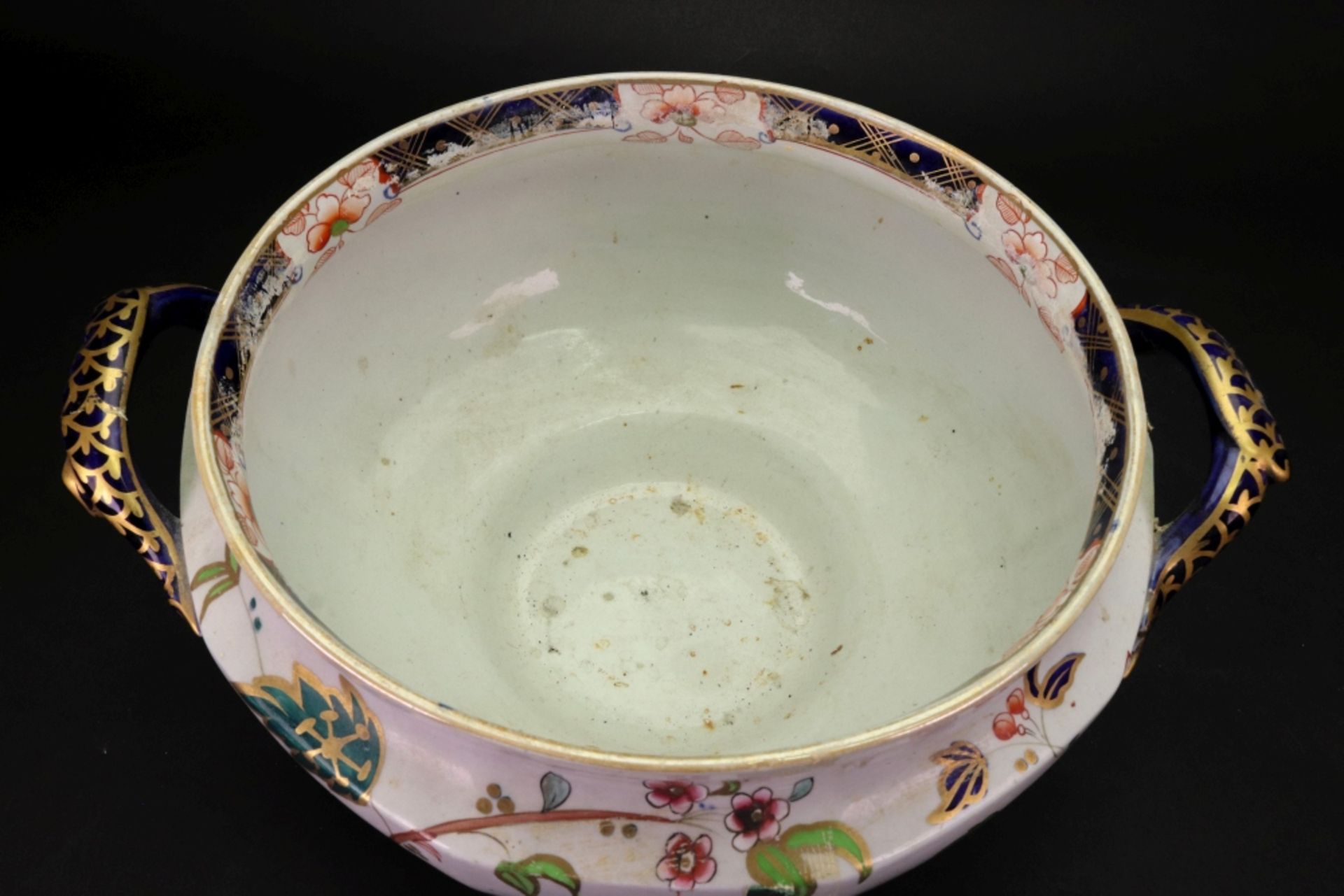 A J. Green & Sons Ironstone two-handled pedestal bowl - Image 4 of 5