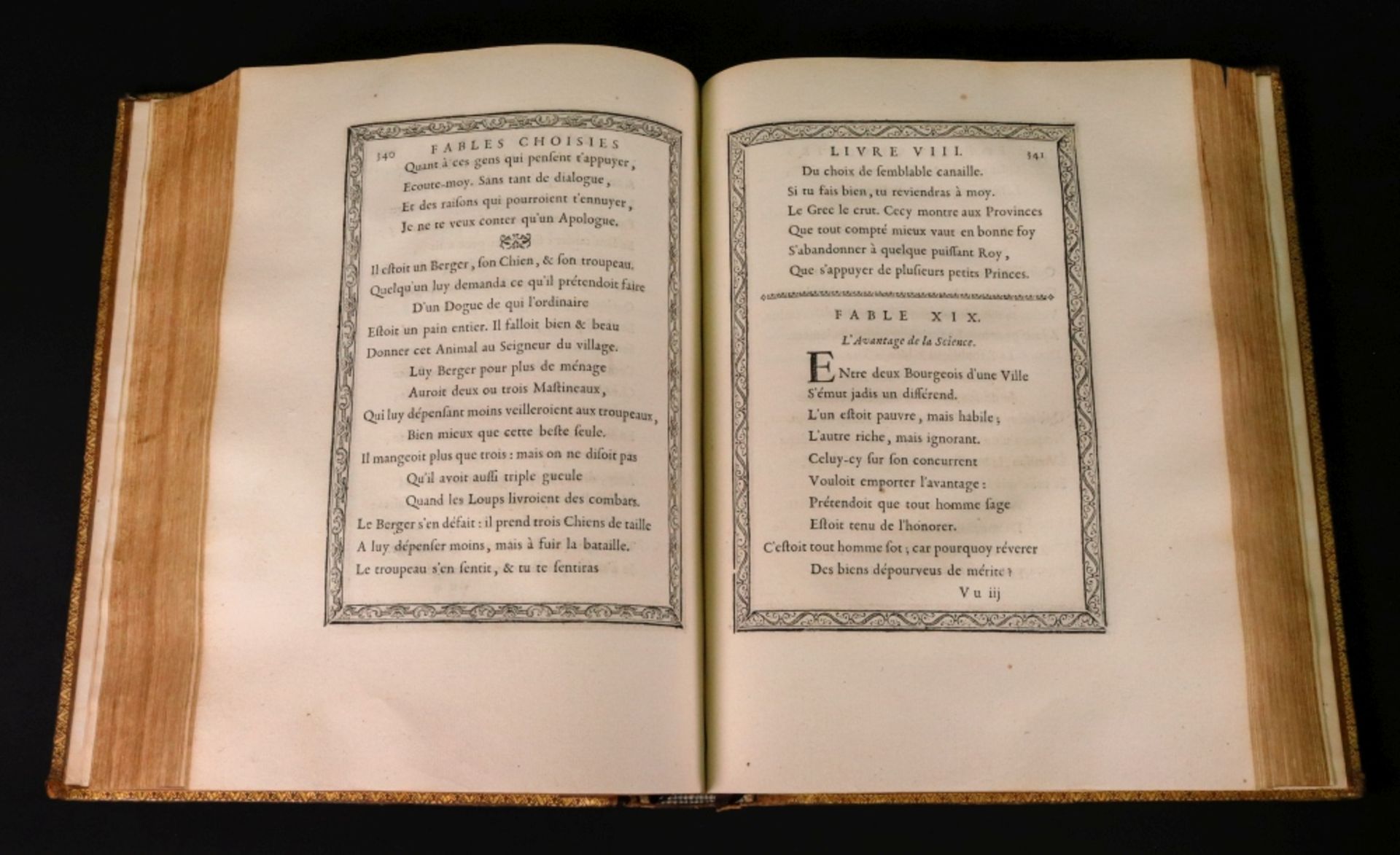 Oeuvres De Monsieur De La Fontaine, Nouvelle edition, 3 volumes, Anvers, 1726, frontispiece, - Bild 2 aus 3