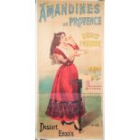 Marcellin Auzolle, Amandiners de Provence Dessert Exquis, French poster, circa 1900,