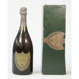 One bottle 1971 Dom Perignon vintage champagne, boxed.