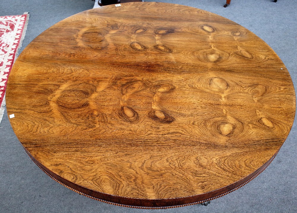 A William IV rosewood centre table, - Image 3 of 3