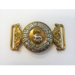 A Royal Munster Fusiliers Officer's waist belt buckle, 1881-1910,