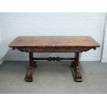 A William IV rosewood centre table,