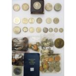 A collection of mostly British coins, including; a Victoria Jubilee head crown 1890,