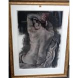 Angelo Murphy (contemporary), Nude, charcoal and chalk, 79cm x 57cm.