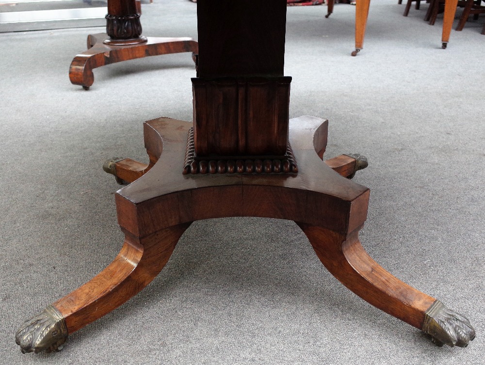 A William IV rosewood centre table, - Image 2 of 3