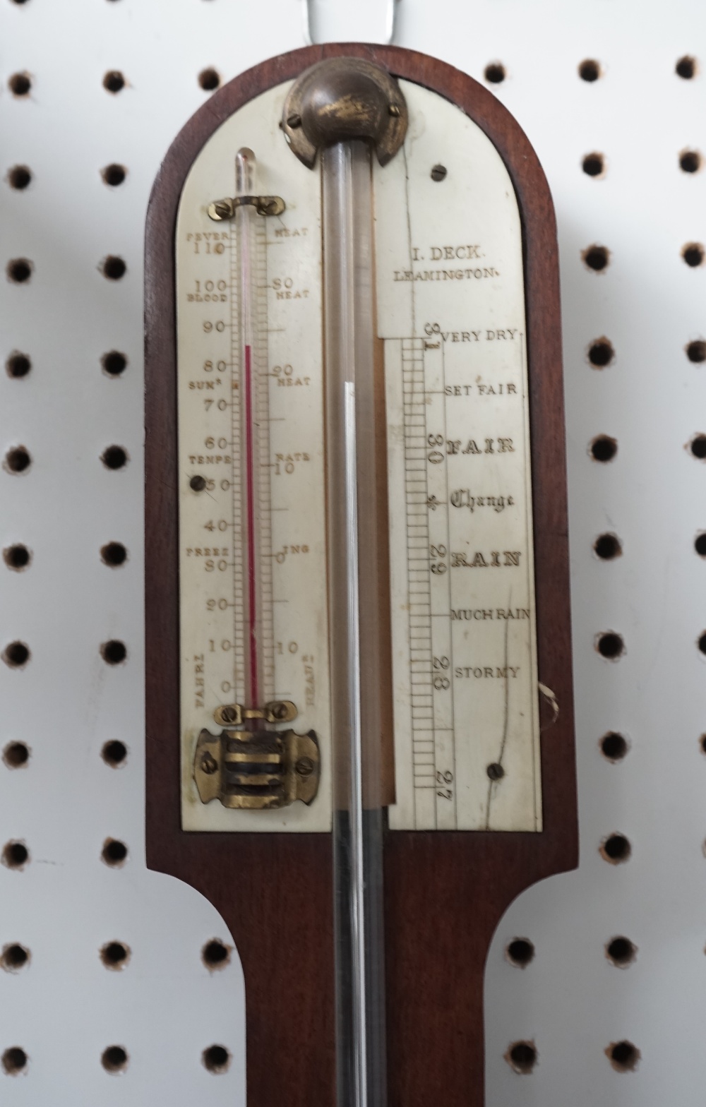 A Victorian mahogany cased stick barometer by I. - Image 2 of 2