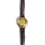 An Omega 18ct gold, circular cased rear winding lady's wristwatch,