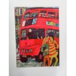 Rupert Shepherd (1909-1992), The Bus; Policeman; Putney Reach; The Serpentine,