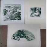 A group of assorted prints, including works after Amanda Rassemfosse, Charles Shannon,