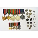 A group of five mostly Second World War medals, comprising; The 1939-45 Star, The Pacific Star,
