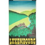 Benoy; Grande-Duche de Luxembourg', circa 1935, lithograph in colours, 100cm x 62cm , rolled.