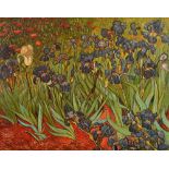 Studio of Miguel Canals (1925-1995), after Vincent Van Gogh, Irises, oil on canvas,