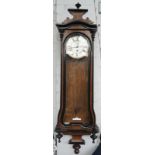 A Vienna regulator wall clock, 20th century,