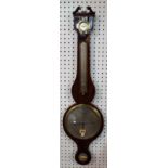 A Victorian mahogany wheel barometer by A.