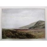 Bernard Walter Evans (1842-1922), Coastal landscape, watercolour, signed, unframed, 35cm x 51cm.