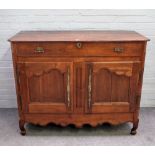 An early 19th century French walnut buffet,