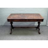 In the manner of Gillows; an early Victorian rosewood writing desk,