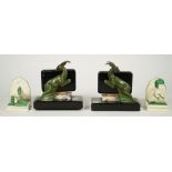 A pair of Art Deco book ends,