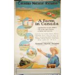 Two posters; Frank Mann; Canadian National Railway Immigration, circa 1930, lithograph in colours,