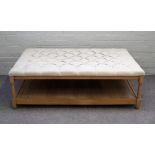 A large modern footstool coffee table,