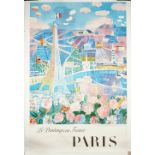 After Raoul Dufy, Le Printemps en France Paris, French tourism poster, circa 1958,