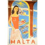 Cremona, Malta two tourism posters, circa 1955/56,