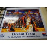Sporting Posters, comprising; The Dream Team 1996 USA Basketball,