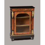 A 19th century gilt metal mounted ebonised boulle work pier cabinet,