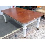 A Victorian mahogany dining table,