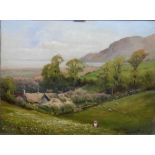 Walter Goldsmith (1860-1931), Springtime, Porlock, Somerset, oil on canvas, signed and dated '17,