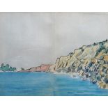 Georges Auriol (1863-1938), Bord de Mer à Asnelles, watercolour with atelier stamp verso, 13.