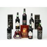 Eight bottles of port, comprising; 1984 Grahams Malvedos vintage, 1983 Fonsecas vintage,