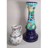 An early 20th century ceramic Art Noveau style jardiniere stand,