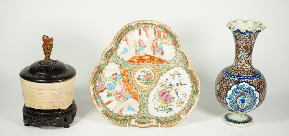 Three items of Asian ceramics,