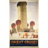 Andrew Johnson 'Orient Cruises', circa 1922, travel poster, lithograph in colours, 101cm x 62cm,