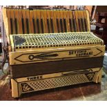 A vintage Settimio Soprani piano accordion.